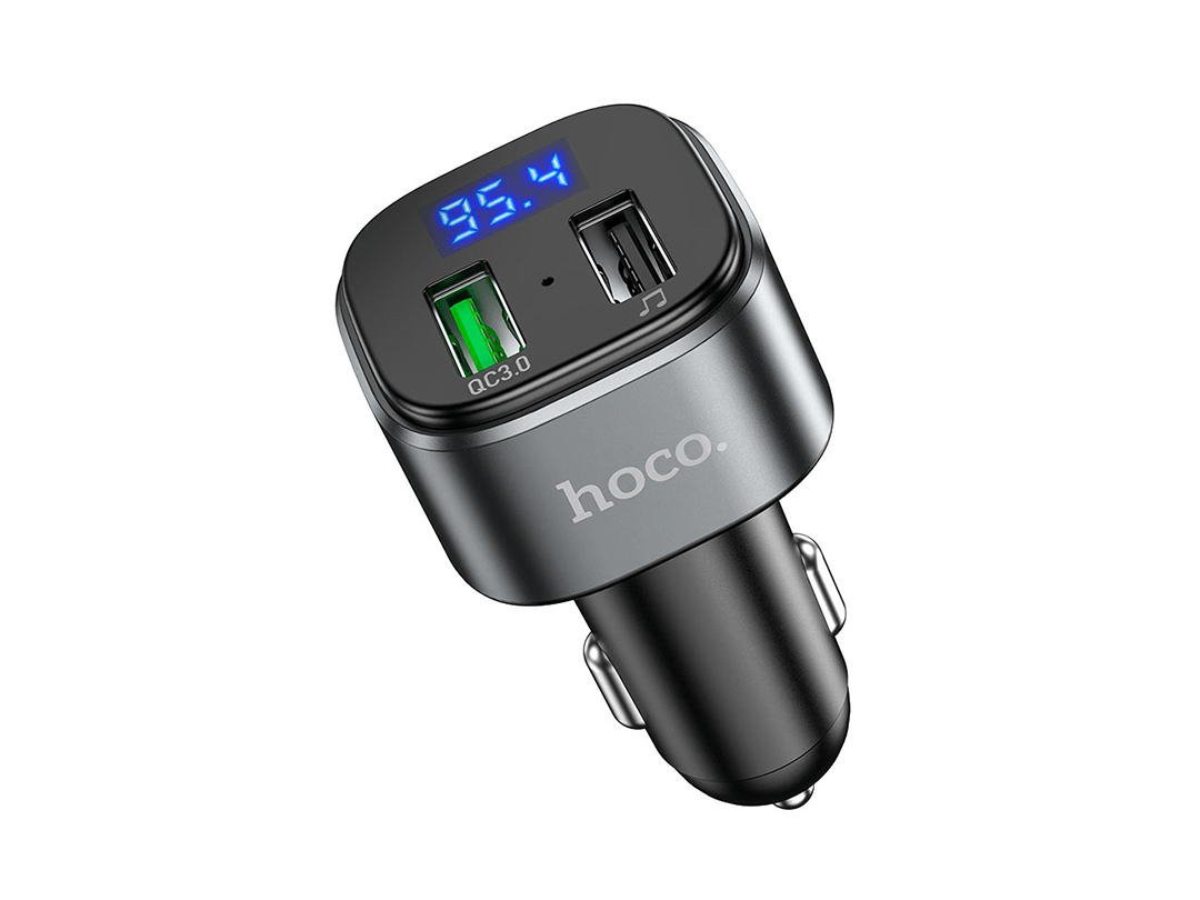 Hoco E67 Fighter” QC3.0 With Wireless FM Transmitter Car Charger in Qatar Hoco E67 Fighter” QC3.0 With Wireless FM Transmitter Car Charger in Qatar